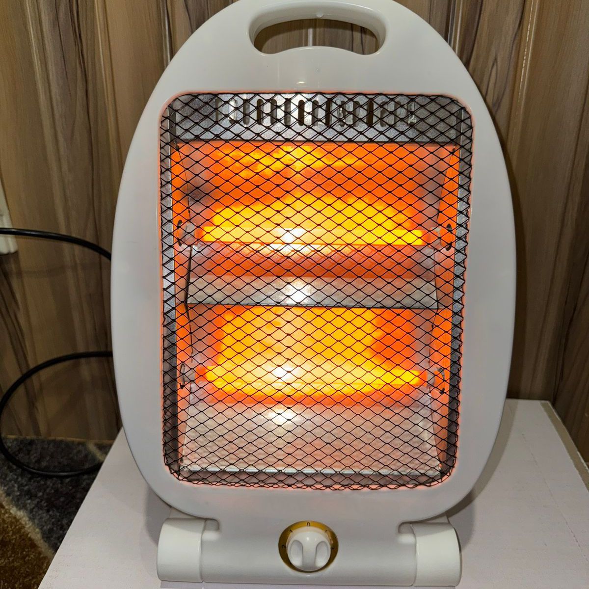 Electric Quartz Heater 400-800W Small Heater 2 Power Level Knob Switch For Dormitory