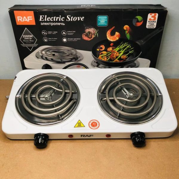 Raf Double Electric Stove | Electric Coil Cooking Stove | Each Burner 1000 watt