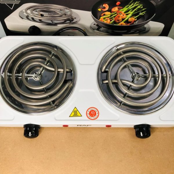 Raf Double Electric Stove | Electric Coil Cooking Stove | Each Burner 1000 watt